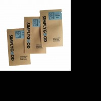 Biodegradable Kraft Paper Pouch / Custom Printed Degradable Paper Bags With Logo Printed For Food Packaging