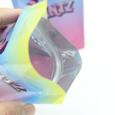 extra large mylar printed child resistant multiple design 1ounce bubble gum sticker smell proof zipper plastic cookie bags