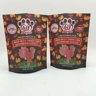 Custom Ziplock Pet Dog Food Packaging Flat Bottom Pet Food Cat Food Plastic Zipper Bags